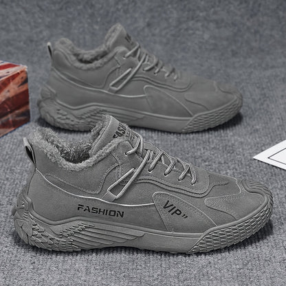 Զեղչված ձմեռային կոշիկներ, որոնք տաք են, հարմարավետ և պատված են բրդյա կտորով K2373-1