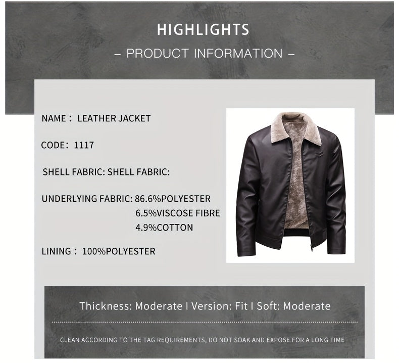 Siji Dou OBM տղամարդու վերարկու, նոր աշնանային/ձմեռային բրդյա ծածկույթով բաճկոն՝ արհեստական ​​մորթուց օձիքով, նորաձև առօրյա բաճկոն տղամարդկանց համար