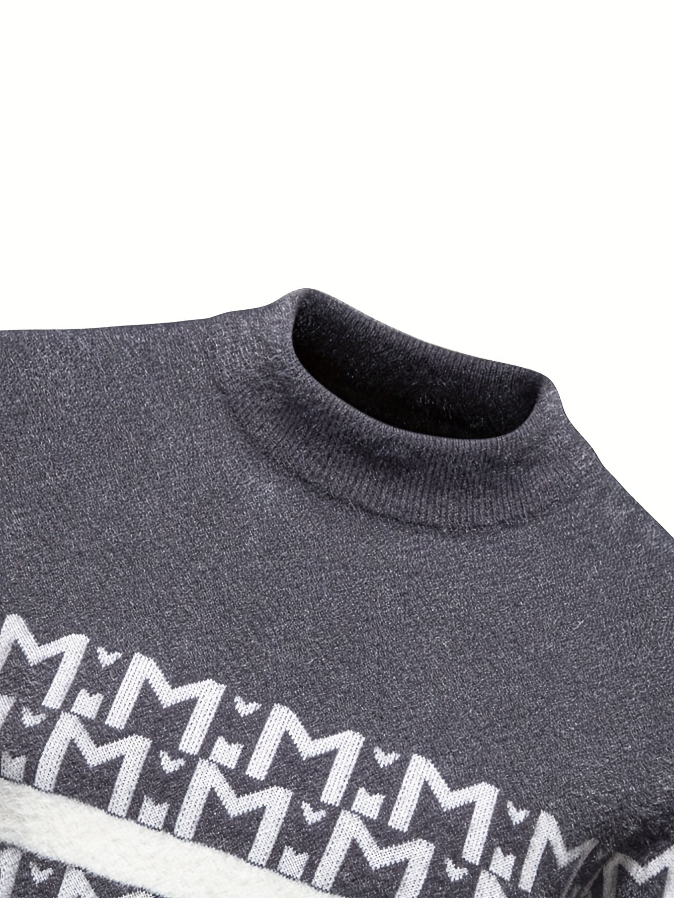 Տղամարդկանց նոր աշուն/ձմեռ տրիկոտաժե սվիտեր, բարձր վզնոցով, ամենօրյա, նորաձև, տաք հիմք - Senmeigou