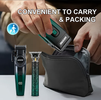 WEEME 3pcs professional Men's hair clipper set, easy to operate, comes with an electric razor, multi-functional hair trimmer for trimming hair and beard, suitable for both home use and barber shops, an excellent gift for frie