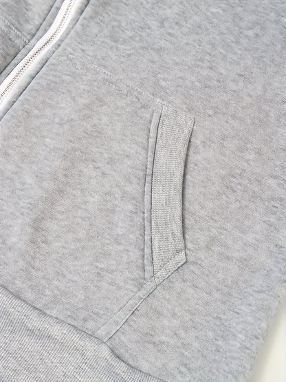 Men'S Navy Blue Hooded Zip-Up Sweatshirt - Casual Long Sleeve Pullover with Front Pockets, Soft Polyester Fabric, Perfect for Fall/Winter, Everyday Comfort Apparel|Hooded Sweatshirt|Zippered Hoodie