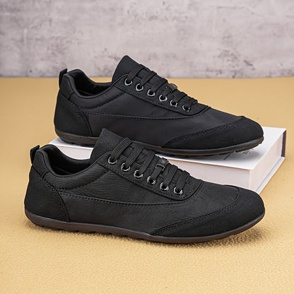 Men's Lightweight Breathable Road Running Sneakers - All Black