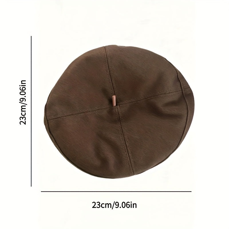 Unisex Acrylic Beret Hat Lightweight Elastic Spring to Winter