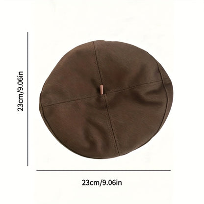 Unisex Acrylic Beret Hat Lightweight Elastic Spring to Winter