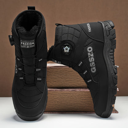 GSSZO Men's High-Top Hiking Boots with Height Increase - Slip-Resistant & PVC Sole, - -Terrain Boots Suitable for Urban Streetwear, Outdoor Trekking, Heavy-Duty Wear - Comfortable & Durable (Year-Round Use)