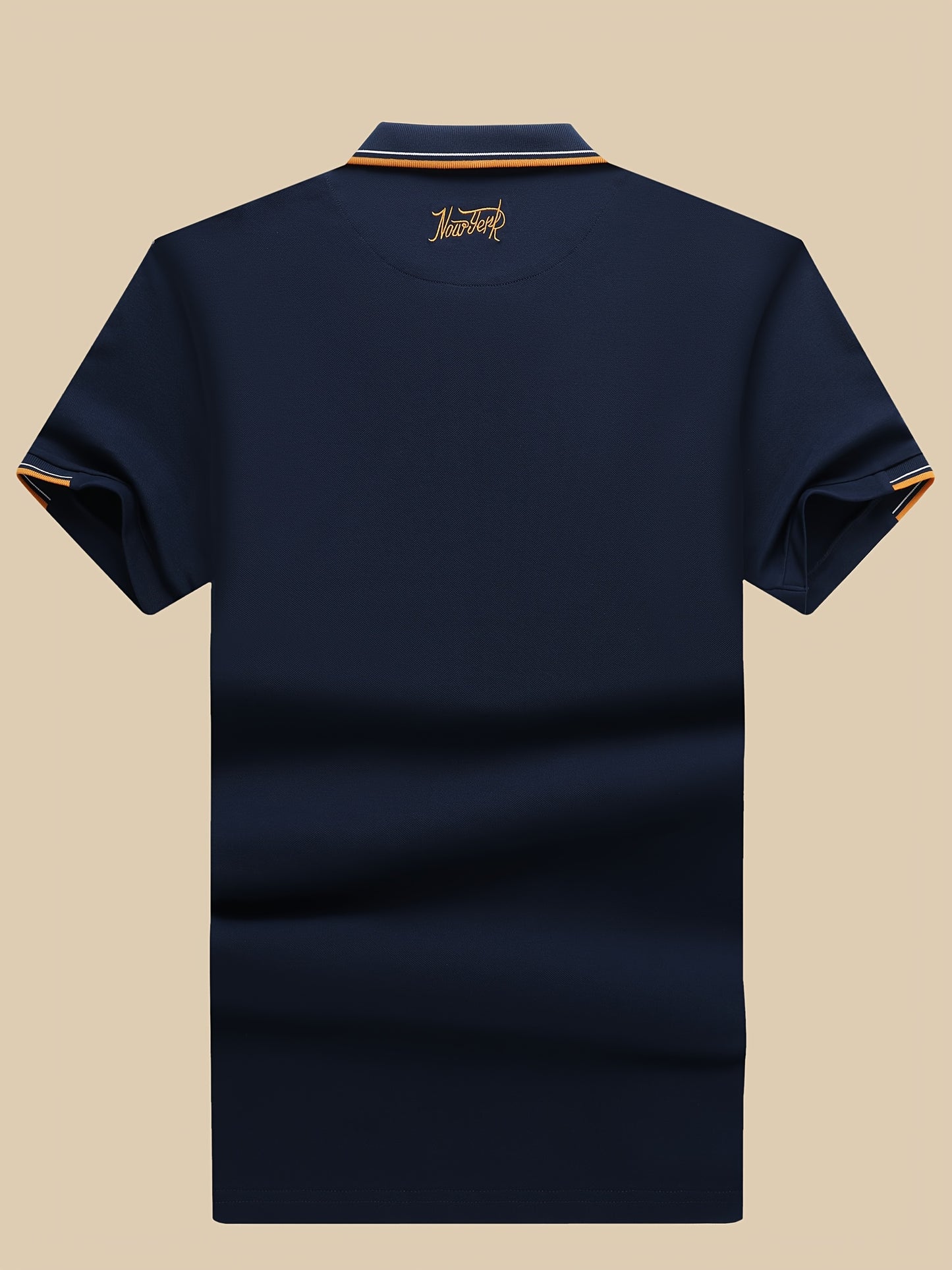 Men'S Short-Sleeve Polo Shirt. Made of 95% And 5% Spandex, This Lightweight Business Casual Collared Shirt Is Breathable And Comfortable - ayq