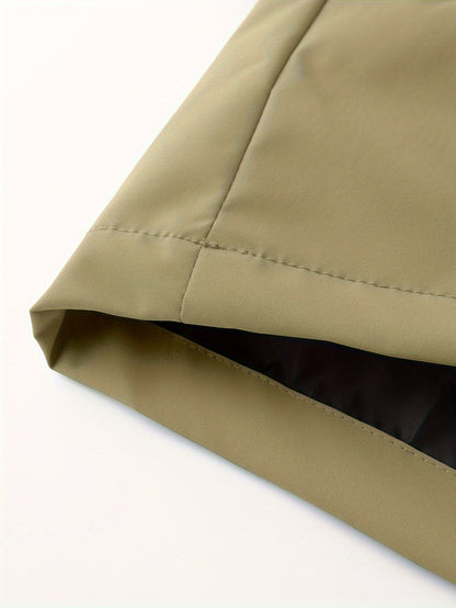 Men's Casual Softshell Hooded Jacket with Bull Logo