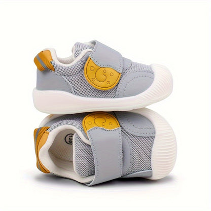 Cute Cartoon Spring And Autumn Baby Toddler Sports Shoes, Suitable For 0-2 Year Old Boys And Girls, With Soft Rubber Soles, Anti-slip And Breathable, Suitable For Boys And Girls To Wear For Outings.
