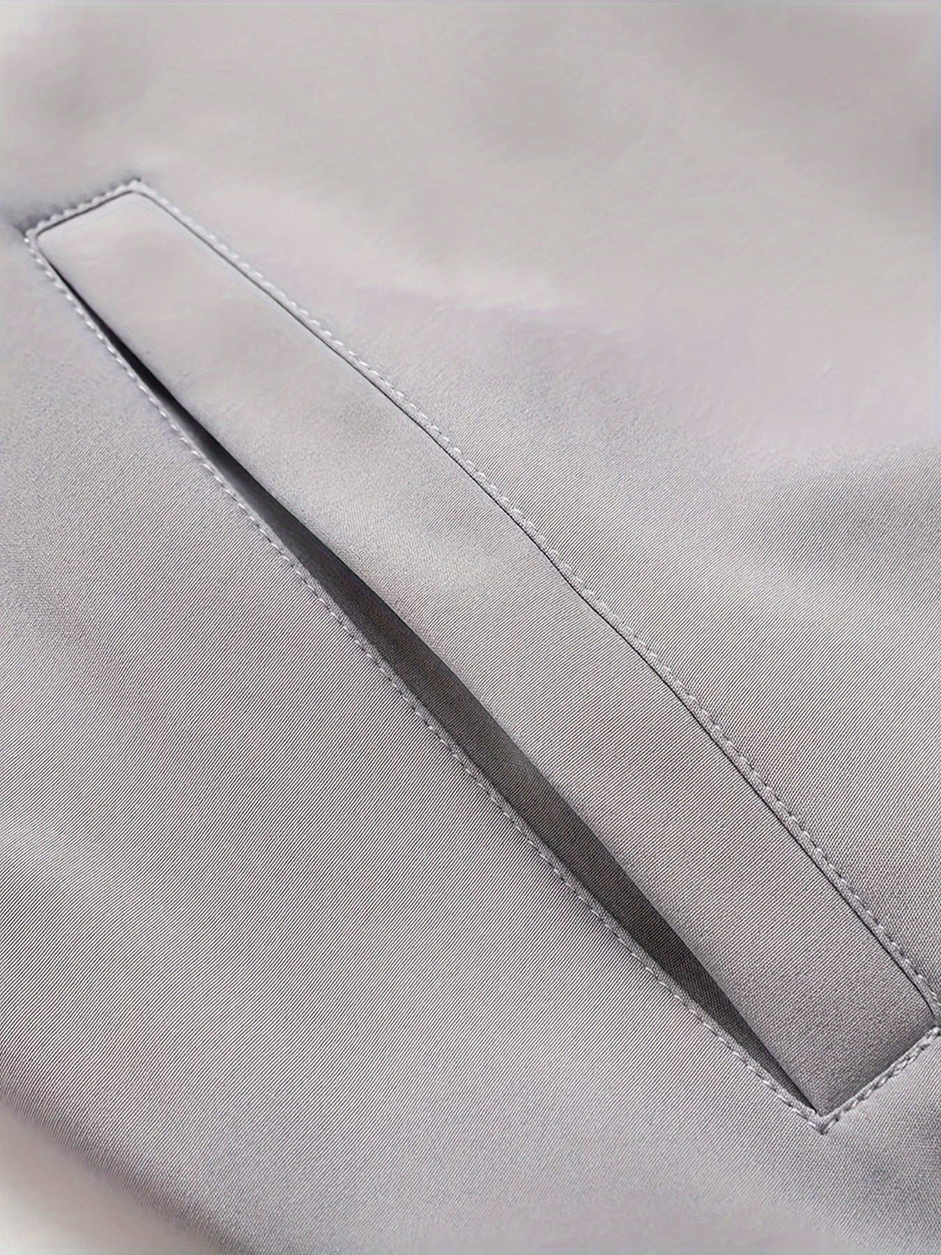 Men's Baseball Jacket - All-Season Zip-Up Coat with Zippered Pockets, Machine Washable Outerwear for Casual & Formal Events - Navy Jacket, Sleek Appearance