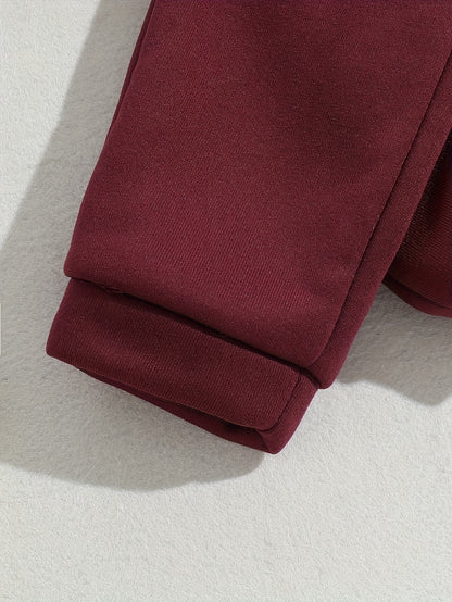 Տղա աղջիկների աշուն/ձմեռ տառերով դրոշմված տաք, աստառով սվիտեր և մարզաշապիկ, իդեալական է բացօթյա օգտագործման համար