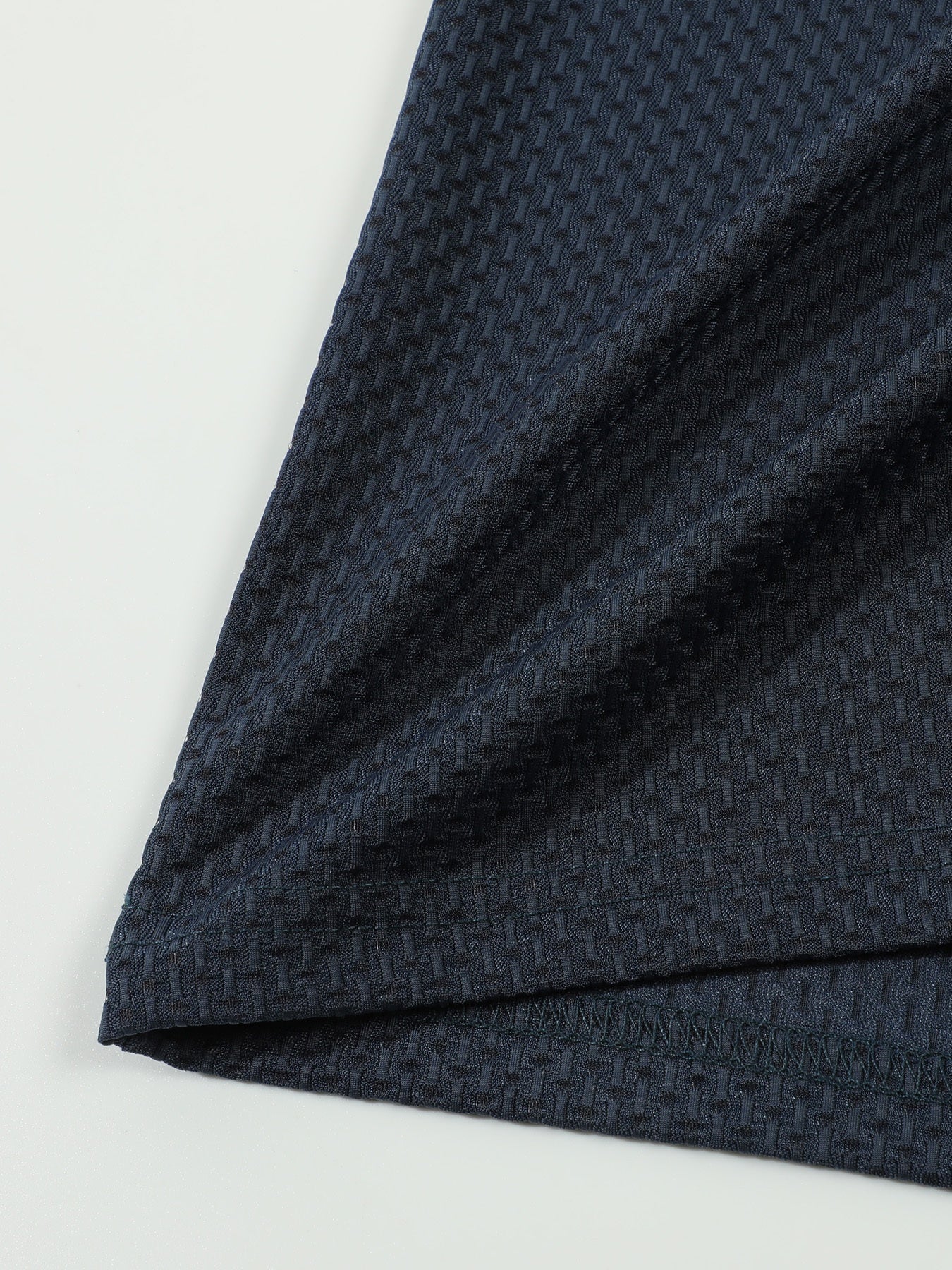 Summer Sports Casual Wear High-End Front Button Short Sleeve Shirt Breathable Turn- Collar Mesh Stretch Solid Color Top Golf Business Men's Short Sleeve - ayq