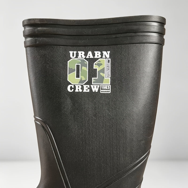 Unisex High-top EVA Foam Rain Boots - Lightweight, Anti-slip, Oil-resi