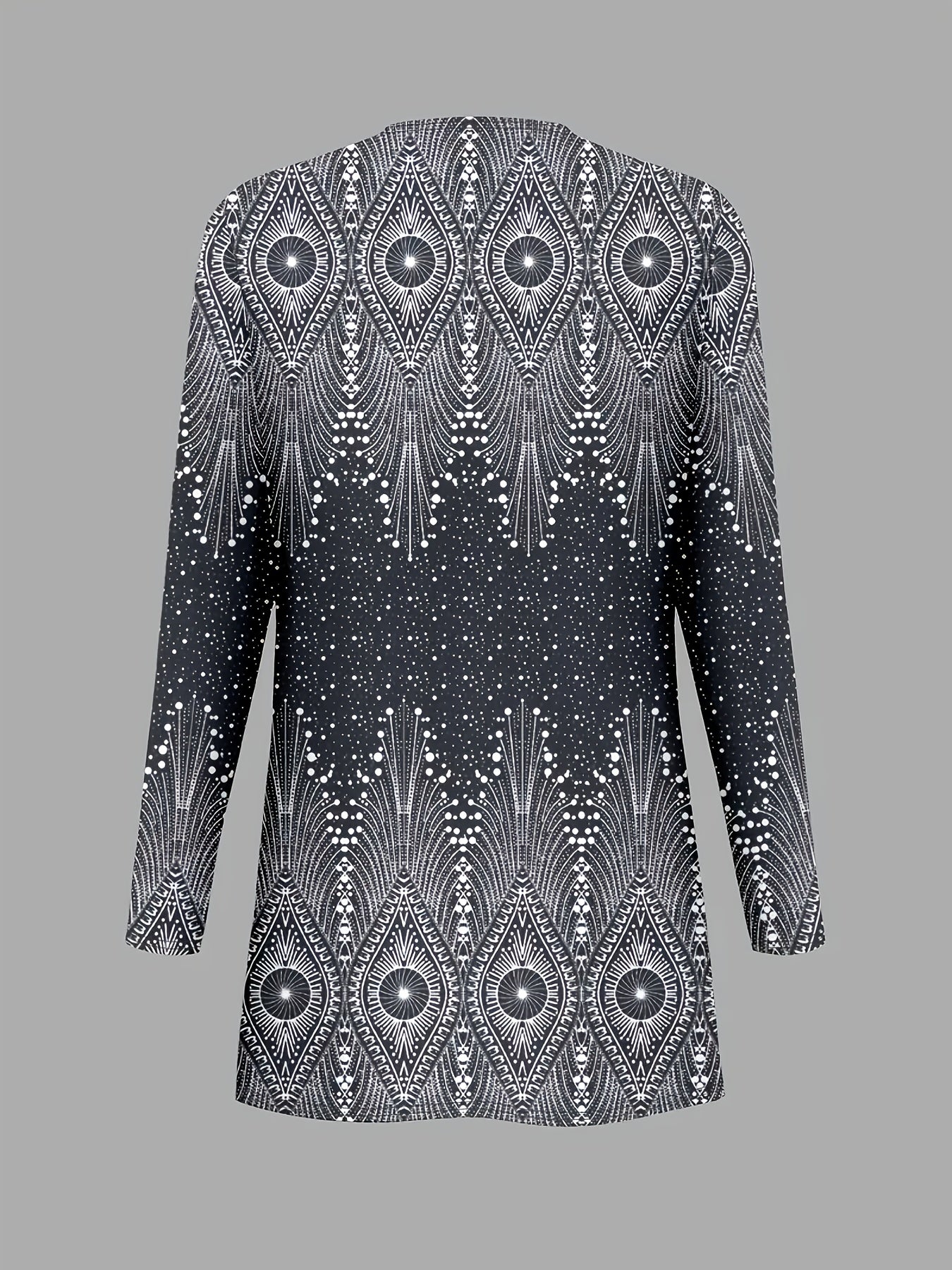 Elegant Women's 3-Piece Ethnic Set with Printed Blazer & Pants