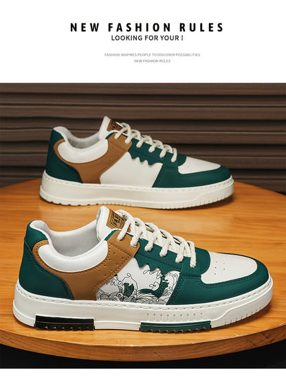 1pair Unisex All-Season Casual Hiking Sneakers, Low Top Faux Upper, Fabric Lining, PVC Sole, Comfortable Walking Shoes for Men and Women