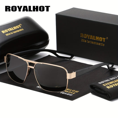 Unisex Lightweight Rectangular Polarized Sunglasses with UV400 Protect