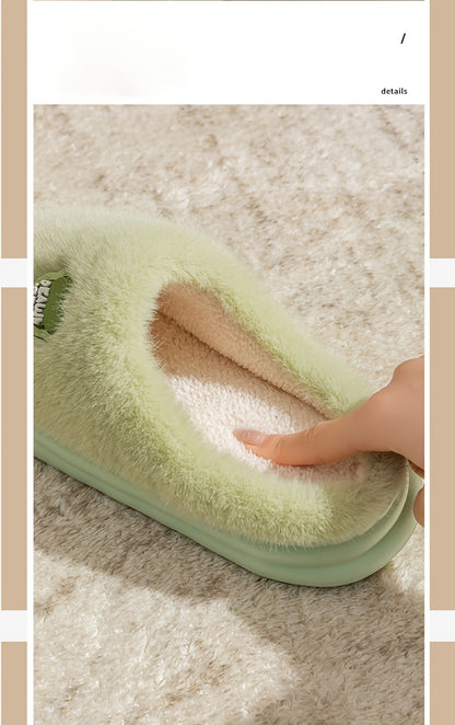 Cozy Plush Slippers for Men & Women - Winter Warm Indoor House Shoes with Non-Slip EVA Sole, Thick Cushioned Lining & Soft Round Toe - Unisex Slip-On Slippers for Home, Lounge, Bedroom (Men's & Women's Design), Slippers for G