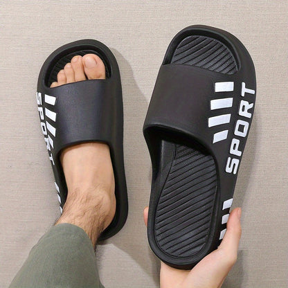 Men'S Stylish Slippers - Non-Slip, Odor-Resistant Summer Beach Sandals | Comfortable EVA Open-Toe Slides, Suitable for Indoor And Outdoor Wear, Summer Sandals - ayq