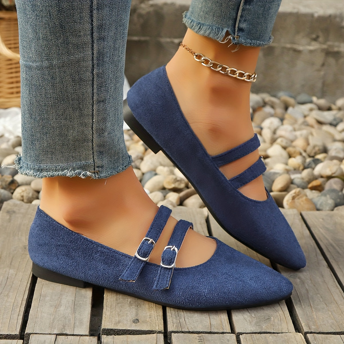 Women's All-Season Leopard Print Mary Jane Flat Shoes