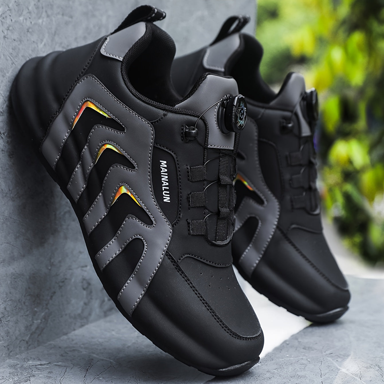 Men's Casual Lightweight Athletic Shoes with Rotary Design