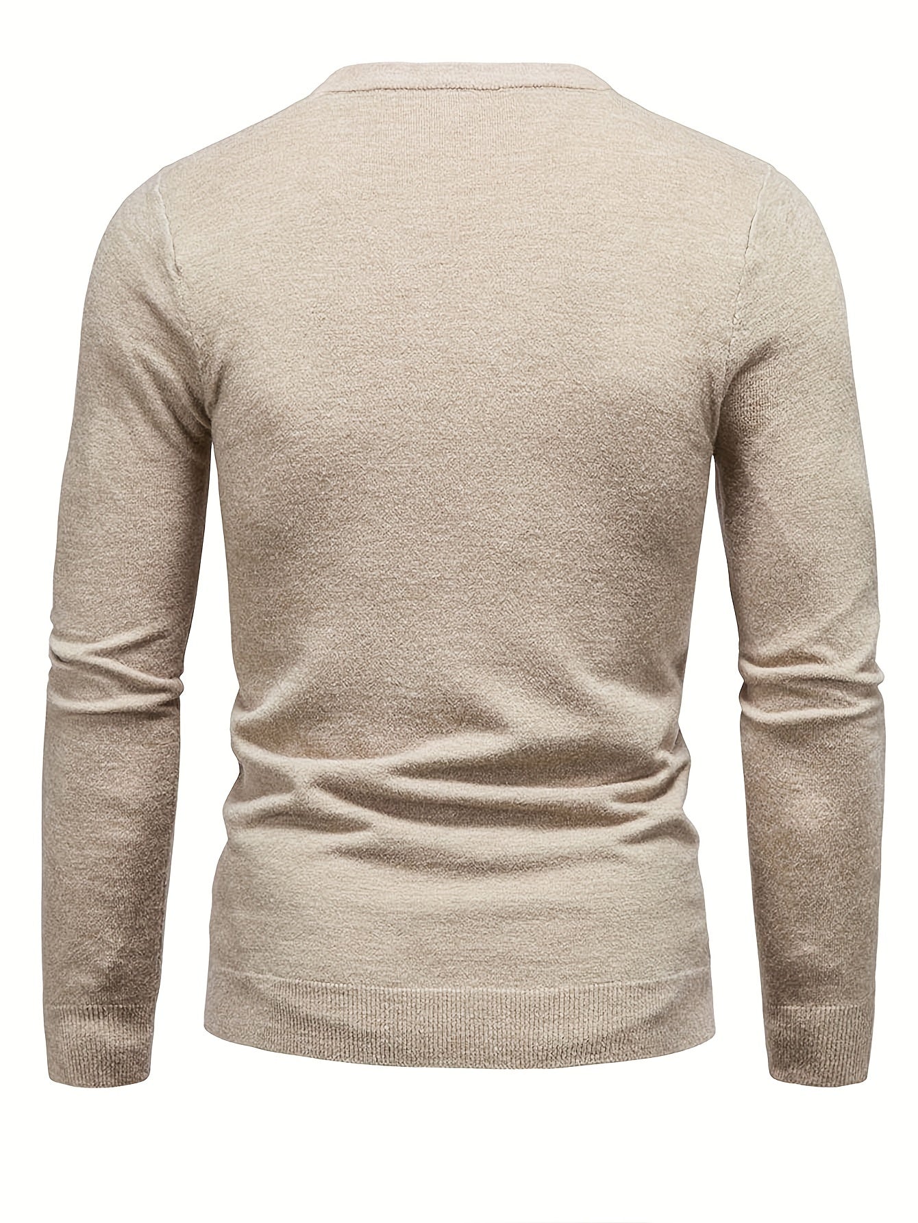 2023 New Cross-border Autumn and Winter Men's Round Neck Random Print Round Neck Knitted Sweater