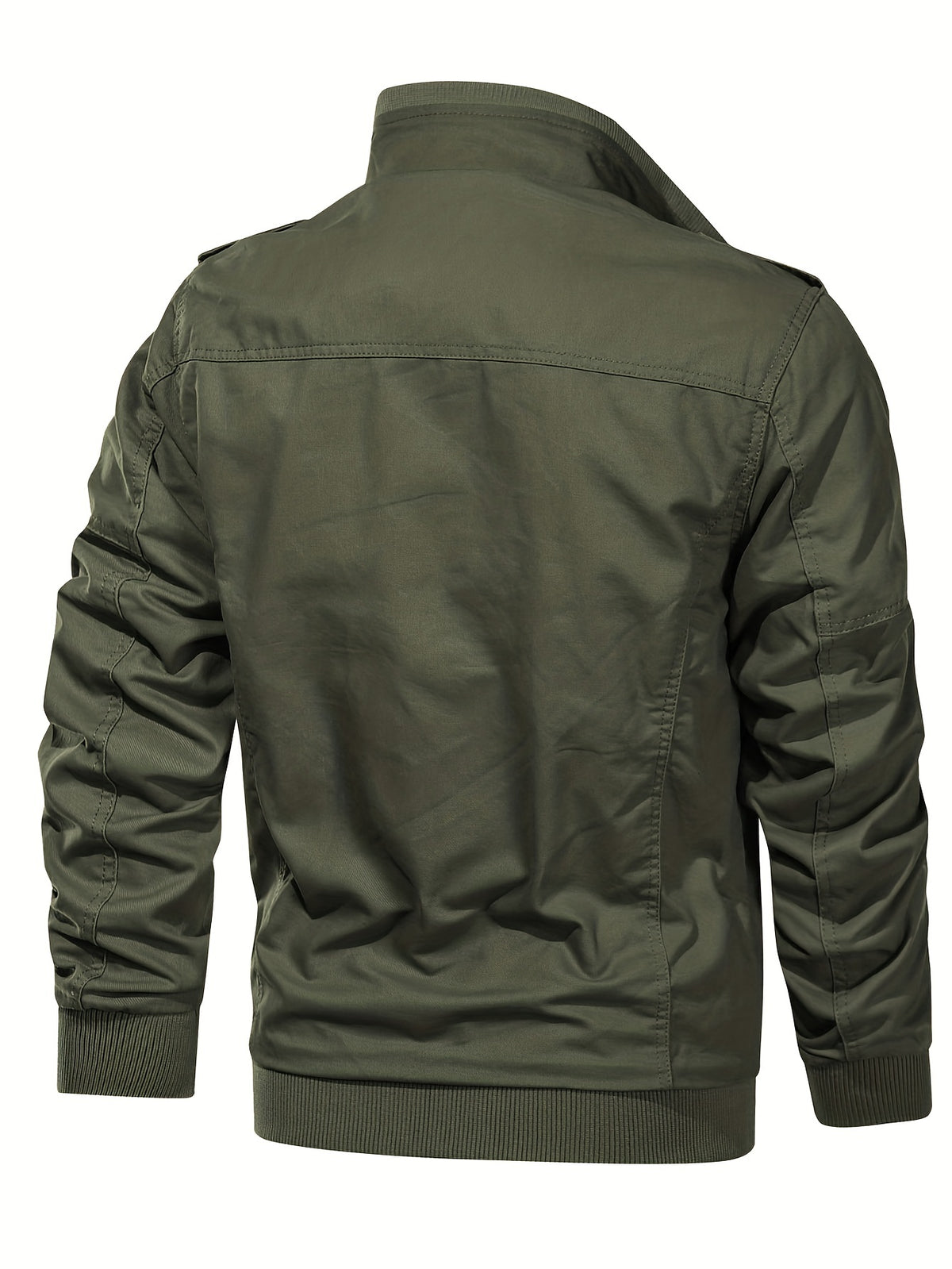 Men's Tactical Cargo Jacket with Multiple Pockets for Fall