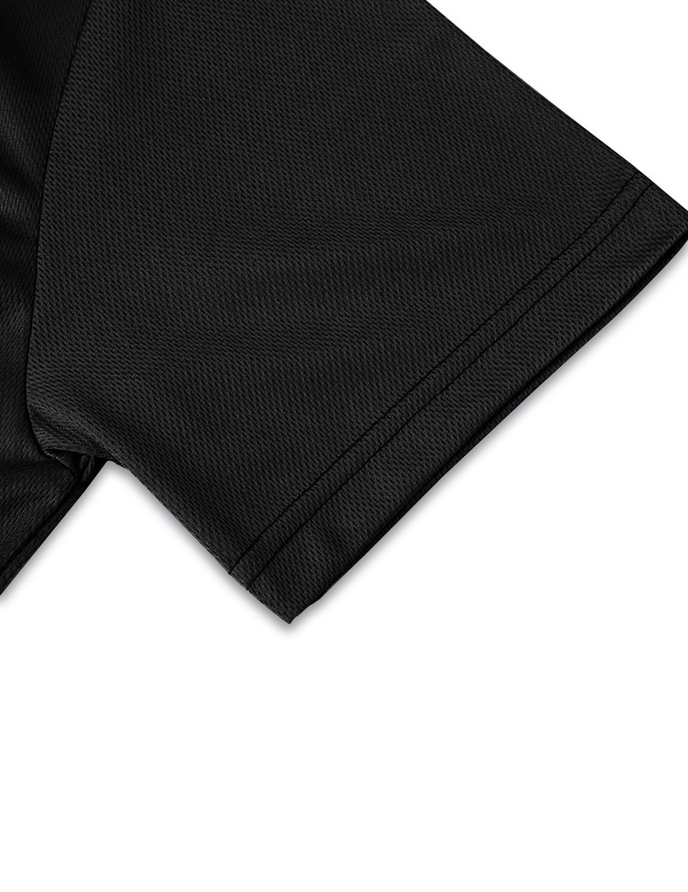 New Style Half-zip Short Sleeve, Casual Fashion Quick-dry Breathable Lapel Short Sleeve, Popular Men's Top - ayq