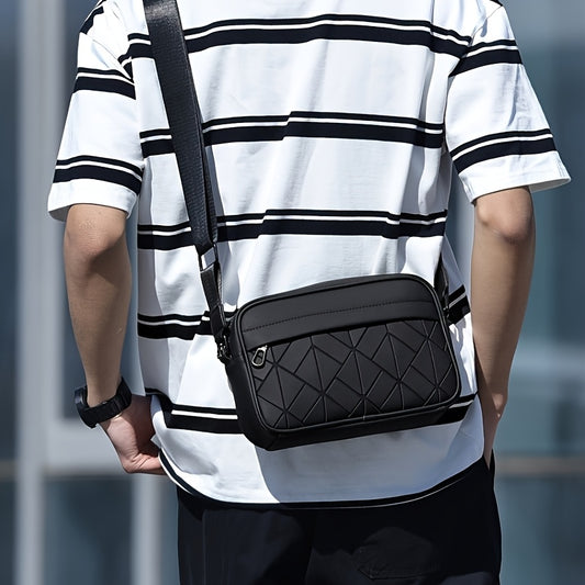 Men's Crossbody Bag with Adjustable Strap - Sleek Minimalist Purse, Spacious Interior for Everyday Commute, Formal  Casual Outings - Durable Crossbody Backpack for Men