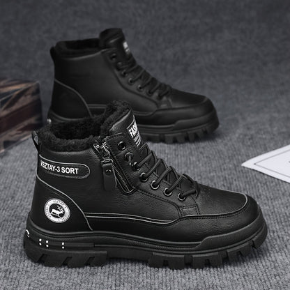 Տղամարդկանց նորաձև բրդյա ծածկույթով ձմեռային կոշիկներ