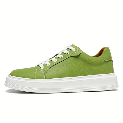 Men's Casual Outdoor Sneakers with Split Cow Leather Upper