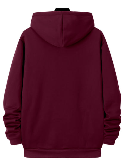 Men'S Trendy And Minimalist Triangular Striped Logo Hoodie And Sweatpants Set for Spring And Autumn, Featuring a Loose And Comfortable Design Suitable for Sports And Leisure, Machine Washable