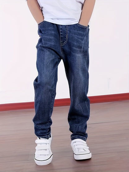 Boys' Slim Fit Casual Denim Jeans with Stretch