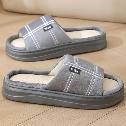 Men's Summer Indoor Casual Slip-On Fabric Slippers
