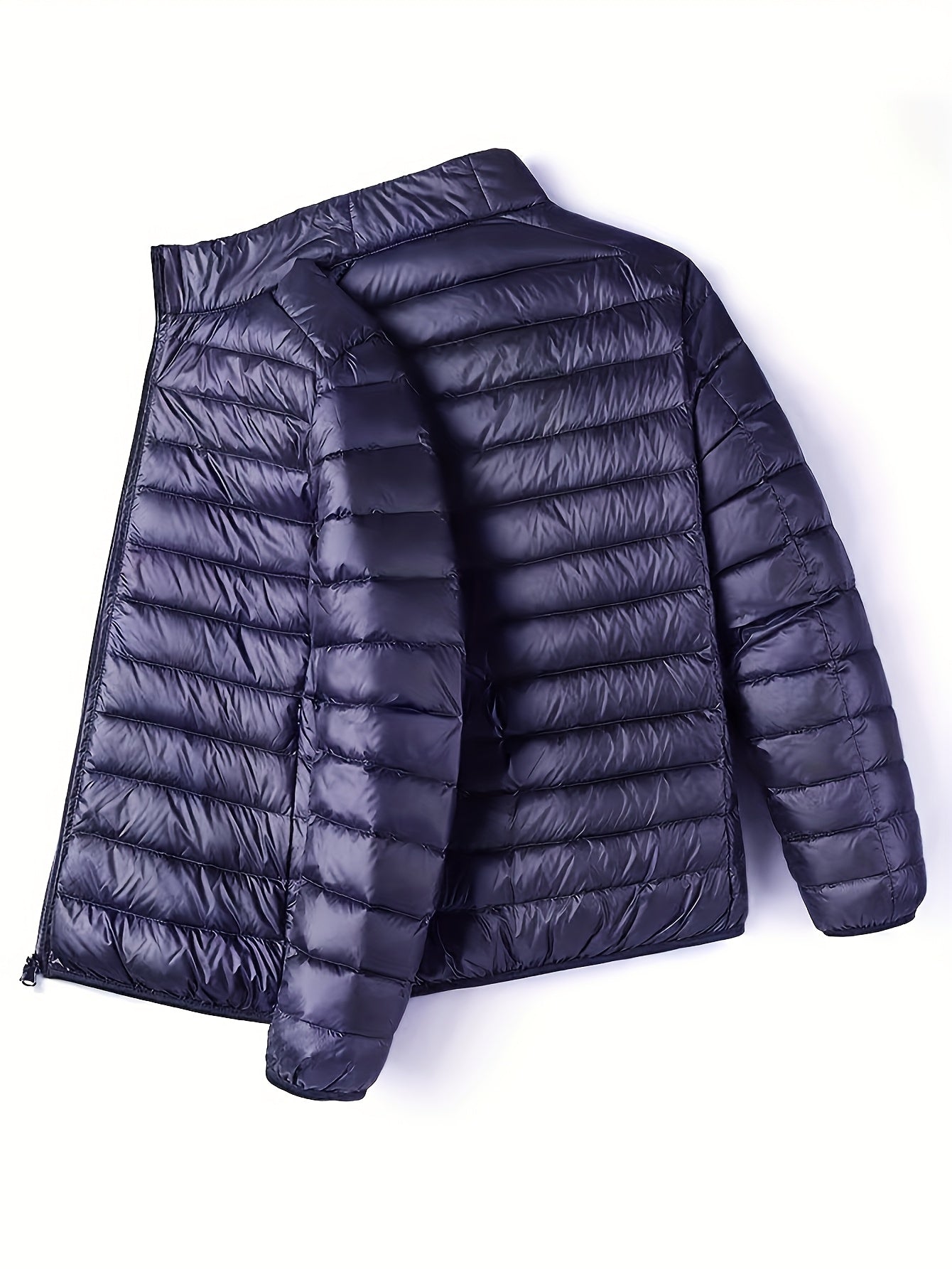 Spring, Autumn, And Winter Styles with a Stand Collar And Zipper Closure, Versatile Casual Lightweight Jacket for Men - ayq