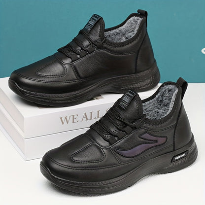 Men'S Winter New Plush Shoes, Thickened for Comfort, Soft And Warm, Lightweight Casual Boots, Loose-Fitting Snow Boots