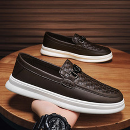 Men's Casual Slip-On Shoes Low Top PU Comfort All-Season