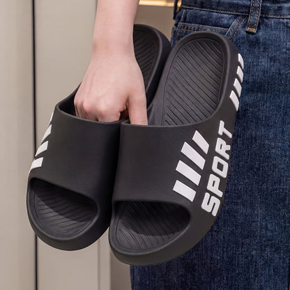 Men's Plus Size Casual Slip-On Slippers for Indoor & Outdoor