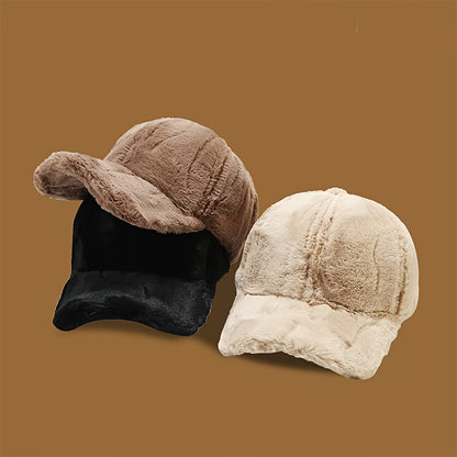 Cozy Fall/Winter Wool Knit Hat with Sun Protection Toggle