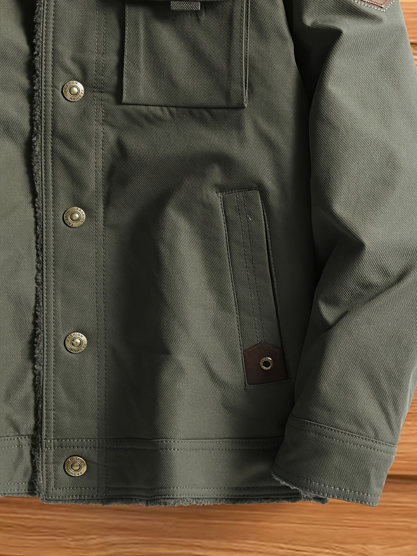 Տղամարդկանց բարձրակարգ, նորաձև, առօրյա, բազմակողմանի, բրդյա ծածկույթով, հաստ, քամուց պաշտպանող, տաք, գլխարկով ձմեռային բաճկոն