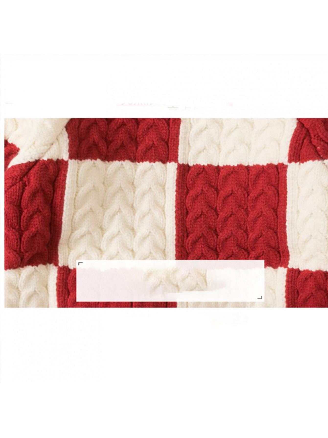 Կարմիր և սպիտակ Cable- սվիտեր բաճկոն - Շոտլանդական ոճով տղաների և աղջիկների համար նախատեսված գեղեցիկ ձմեռային վերարկու, լվացքի մեքենայով լվացվող կլոր վզով կարդիգան՝ Սուրբ Ծննդյան, Նոր տարվա և առօրյա հագուստի համար (մինչև)