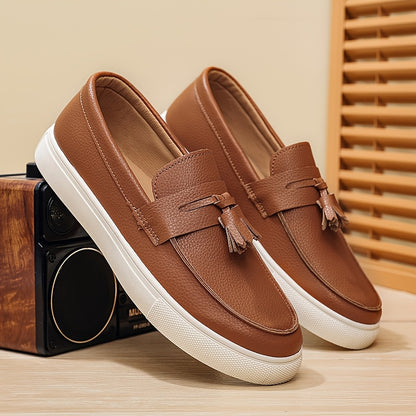 Men's Low-Top Slip-On Casual Sneakers with Tassels