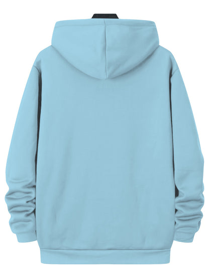 Men'S Trendy And Minimalist Triangular Striped Logo Hoodie And Sweatpants Set for Spring And Autumn, Featuring a Loose And Comfortable Design Suitable for Sports And Leisure, Machine Washable