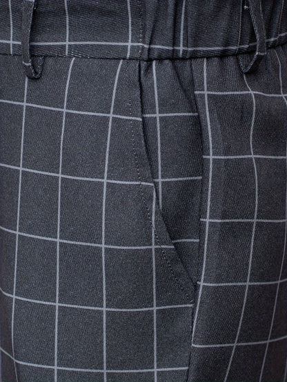 Men's Suit Pants With Plaid Design, Regular Fit And Cuffed Casual Bottoms For Business And Formal Occasions, Suitable For All Seasons