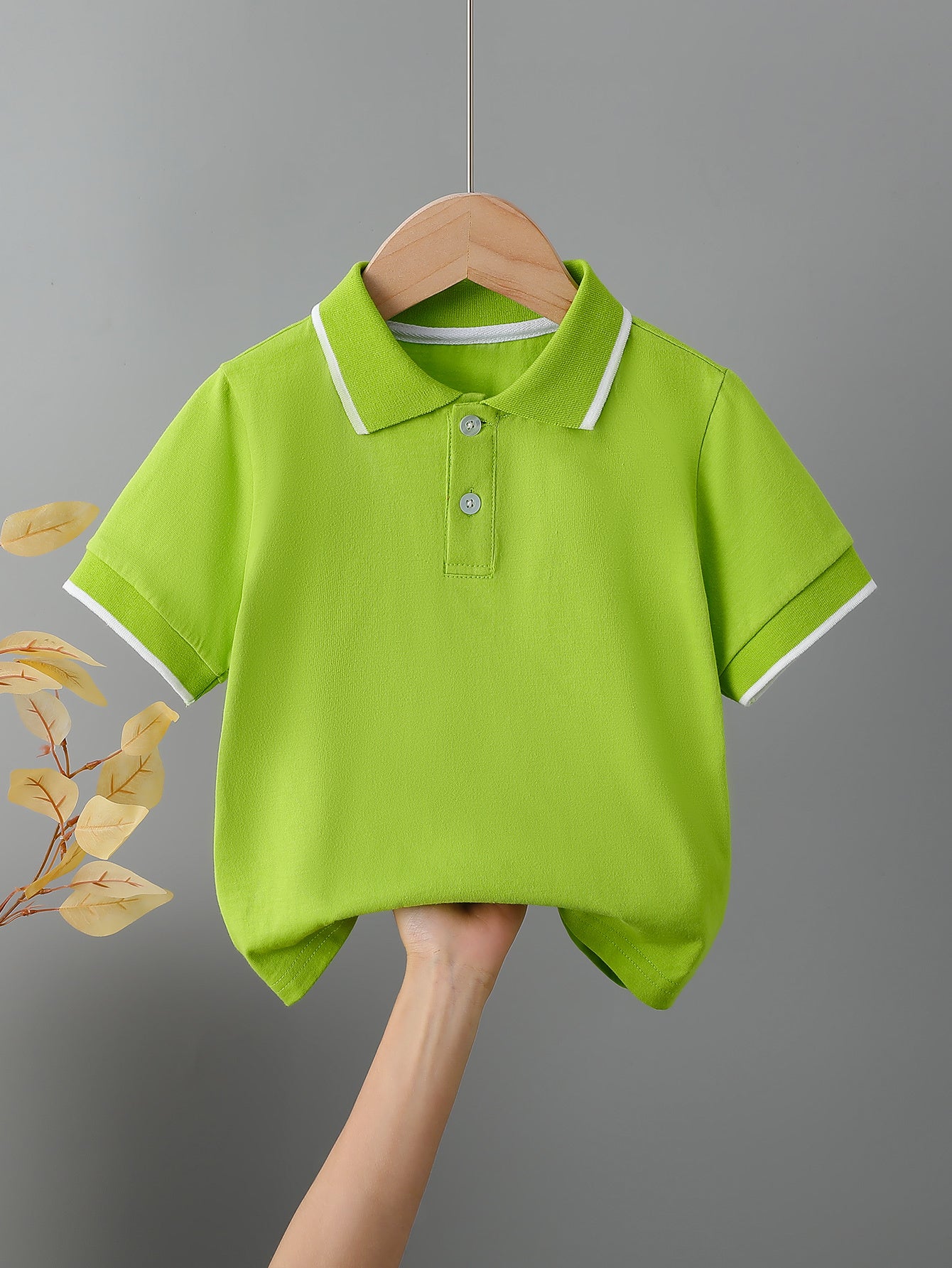 Kids' Cotton Polo Shirt Summer Casual Short Sleeve Top
