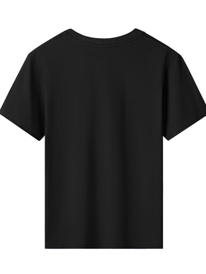Kids Cotton Fireworks Print T-Shirt for Spring and Summer
