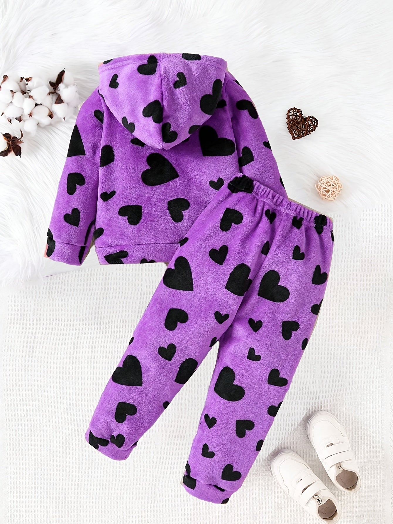 Աղջիկների համար նախատեսված սրտաձև նախշերով գլխարկով սվիտերի և տաբատի հավաքածու, նոր աշուն-ձմեռ, հարմարավետ, սիրուն, առօրյա, տաք, կատարյալ է բացօթյա օգտագործման համար