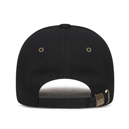 Unisex Breathable Cotton Baseball Cap with Metal Vent Eyelets