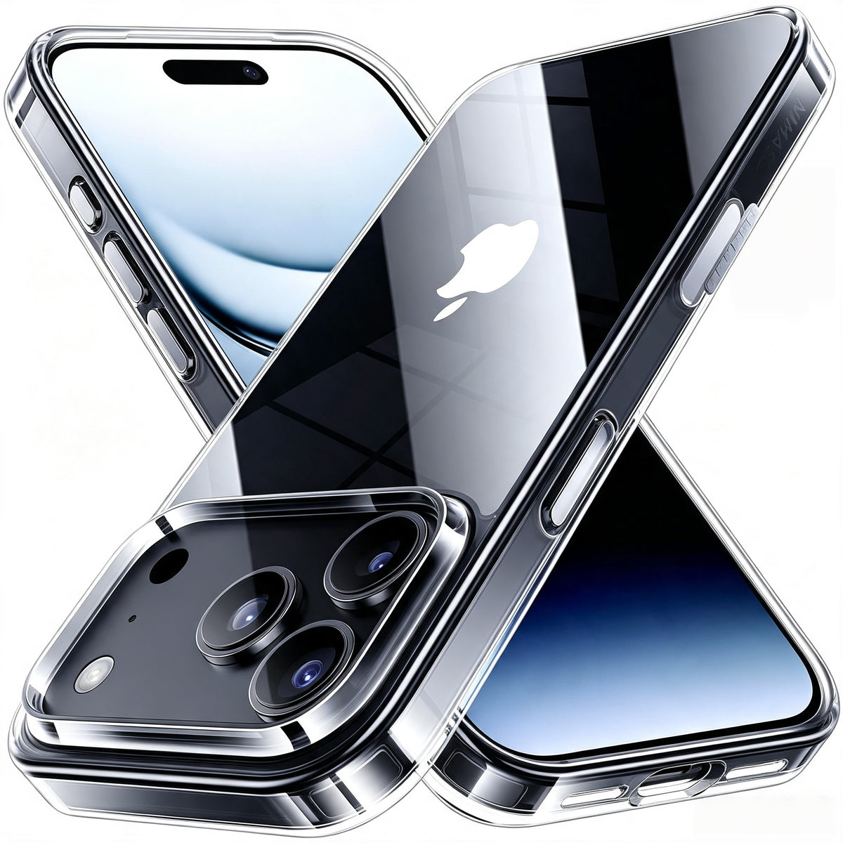 Clear Flexible TPE Phone Case for iPhone 17 Pro & 18 Pro Series