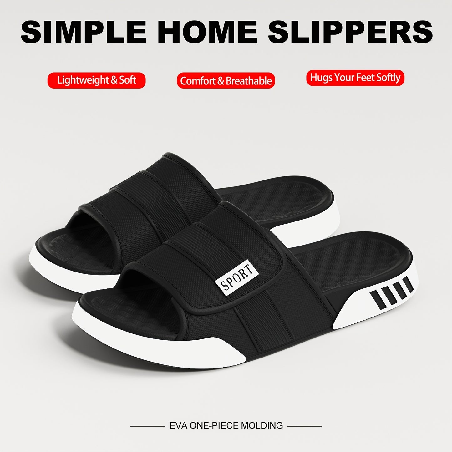 Men's Summer Flat Sandals with Thick Soles, Comfortable and Soft, Casual and Simple, Fashionable and Versatile, Thick Sole Trend, Street Style, Men's Sandals. - ayq