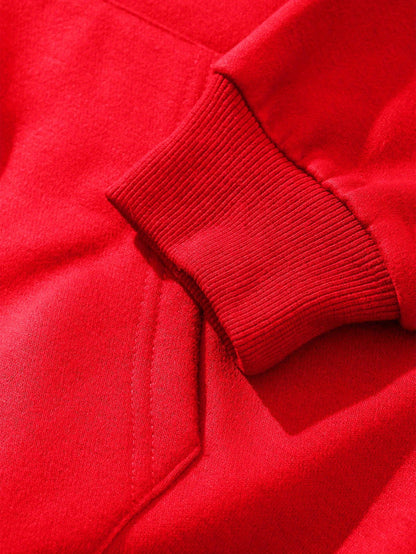 Men'S Fashion Trendy Hooded Sweatshirt | Casual Style, Regular Fit, Winter Season, Print Pattern, Slight Stretch Fabric