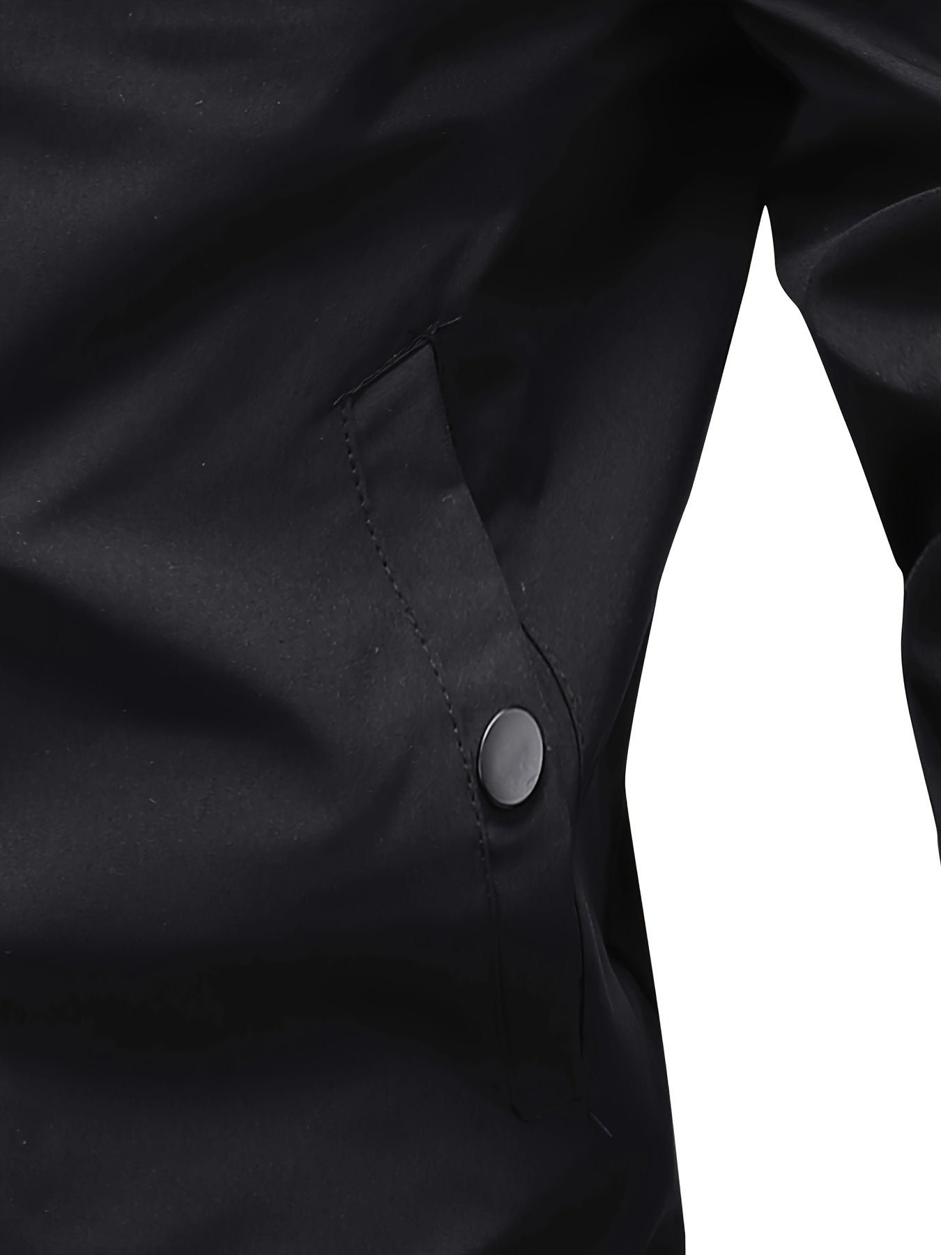 Men's Stand Collar Long Sleeve Zip Up Sports Jacket With Contrast Trim Design, Men's Spring Fall Outwear, As Gifts